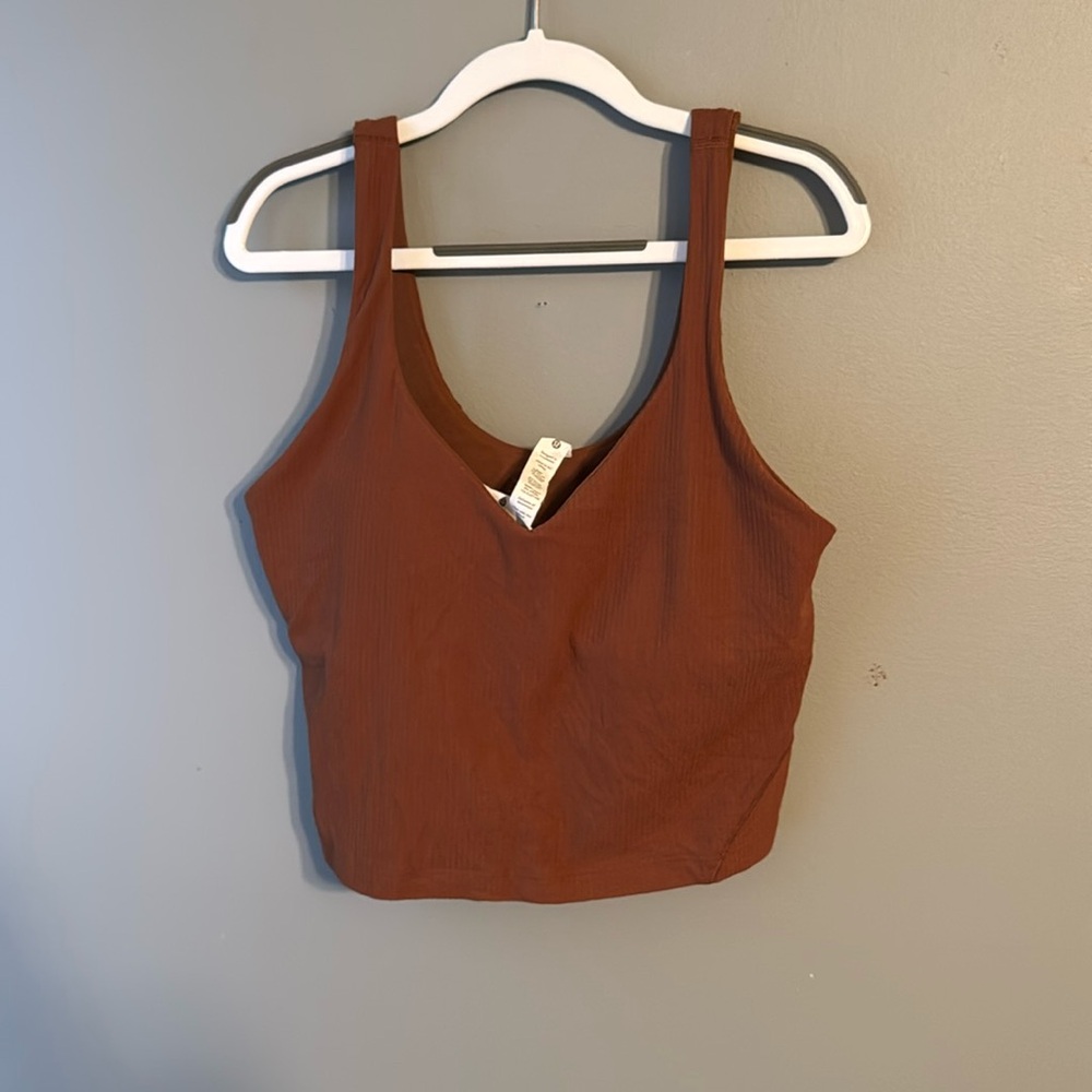 Lululemon Align Ribbed Tank Top in Roasted Brown